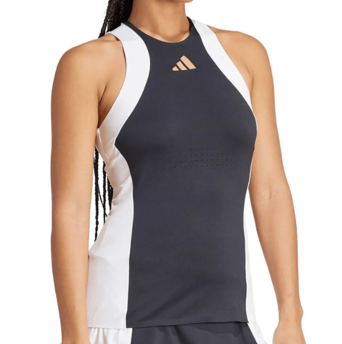 ADIDAS T-SHIRT WOMEN PREMIUM TANK BLACK SIZE XS