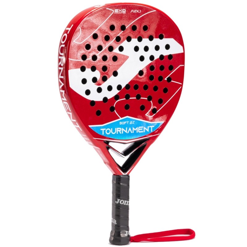 JOMA RACKET TOURNAMENT SOFT 2.0 RED WHITE