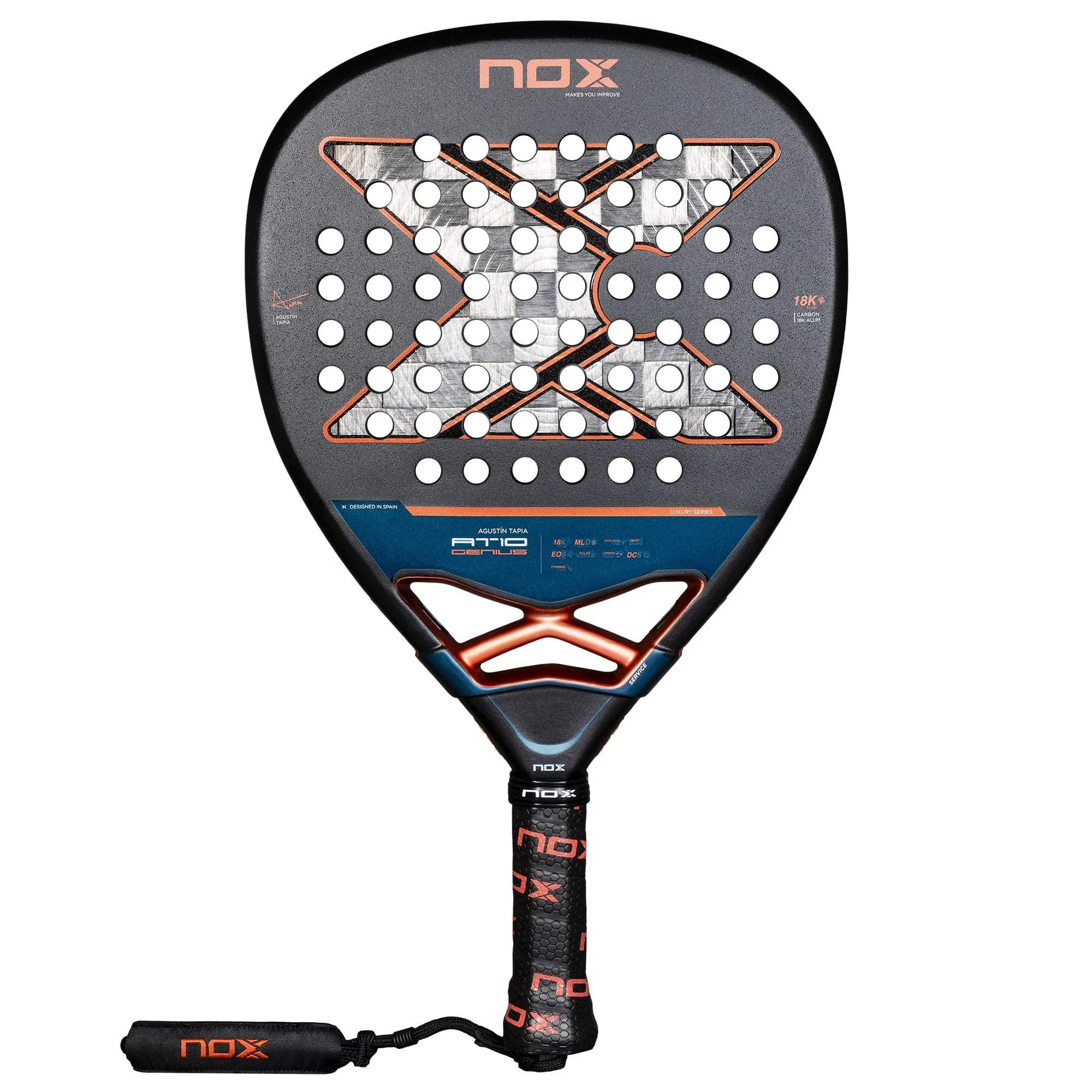 NOX RACKET AT10 GENIUS ATTACK 18K ALUM BY AGUSTIN TAPIA