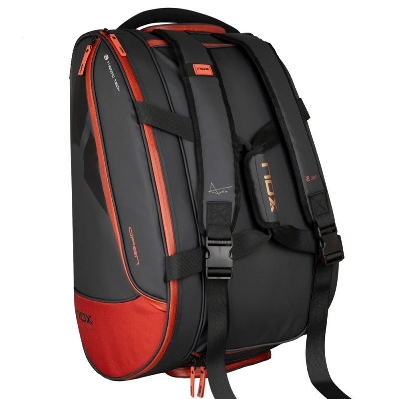 NOX PADEL BAG LUXURY OPEN SERIES BLACK/RED