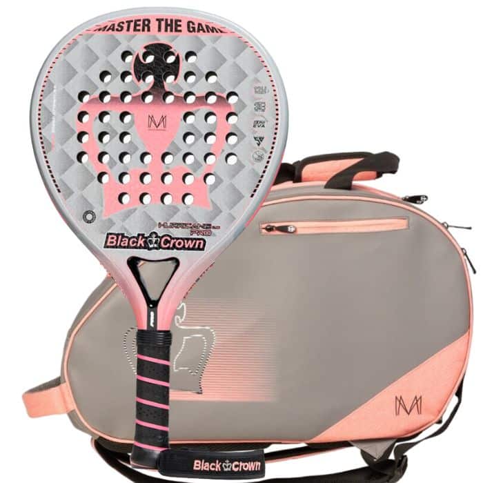 BLACK CROWN PADEL BAG MARTA MARRERO HURRICANE GRIS CORAL