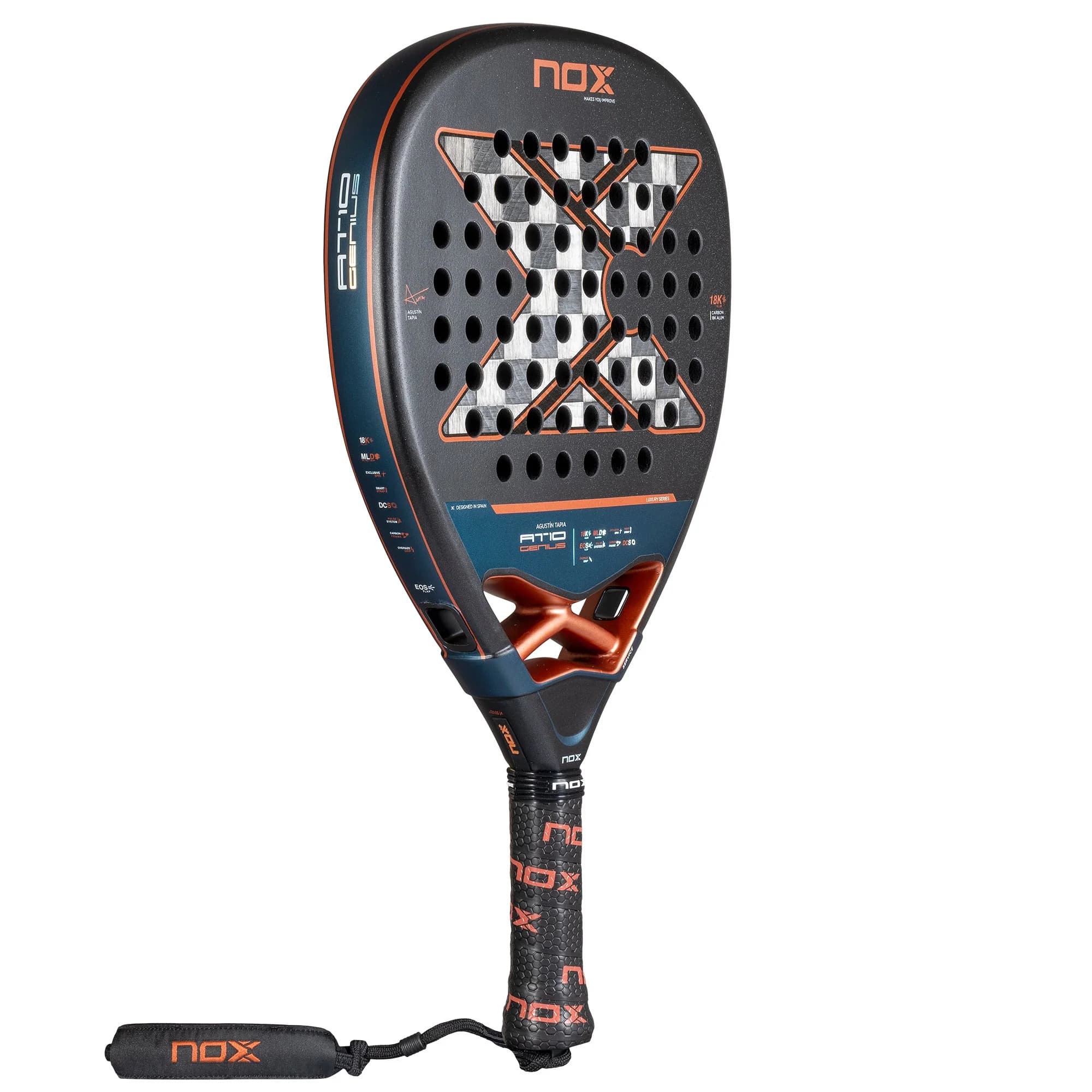NOX RACKET AT10 GENIUS ATTACK 18K ALUM BY AGUSTIN TAPIA