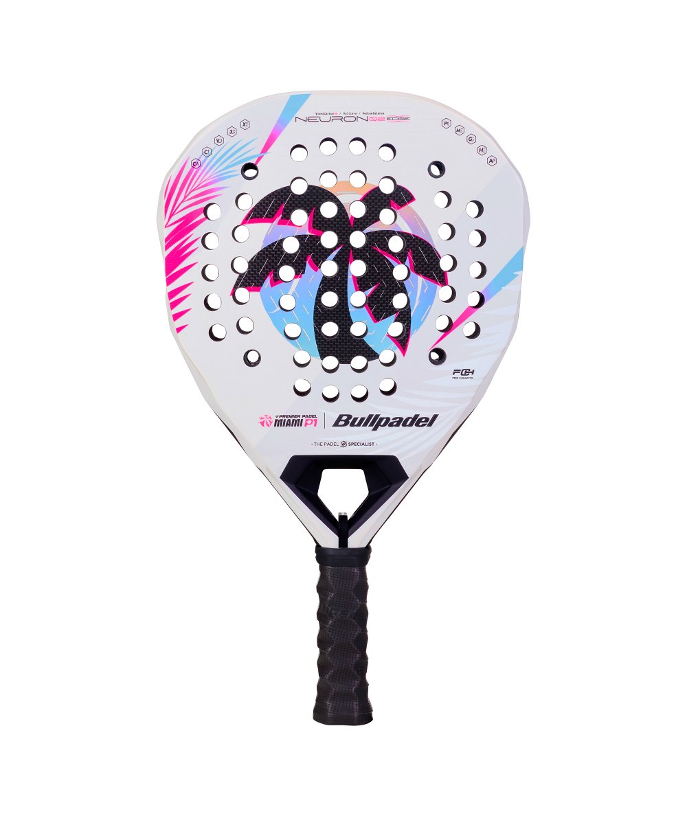 (PRE ORDER) BULLPADEL RACKET NEURON 02 EDGE MIAMI WHITE 2026