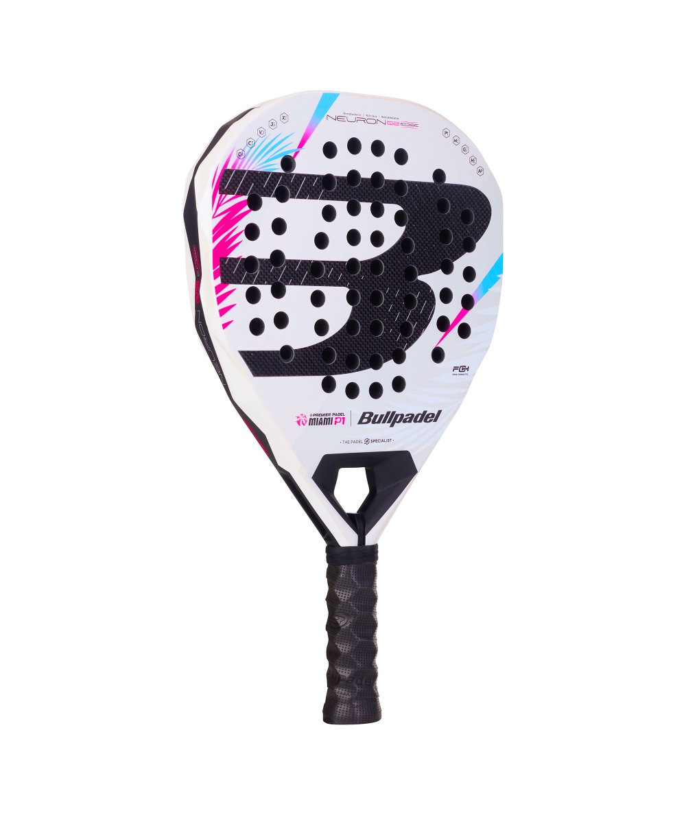 (PRE ORDER) BULLPADEL RACKET NEURON 02 EDGE MIAMI WHITE 2026