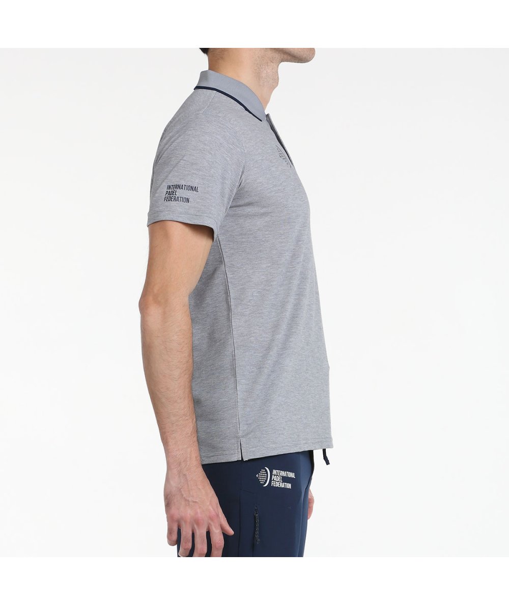 BULLPADEL T-SHIRT POLO CENTE GRIS MEDIO VIGORE SIZE L