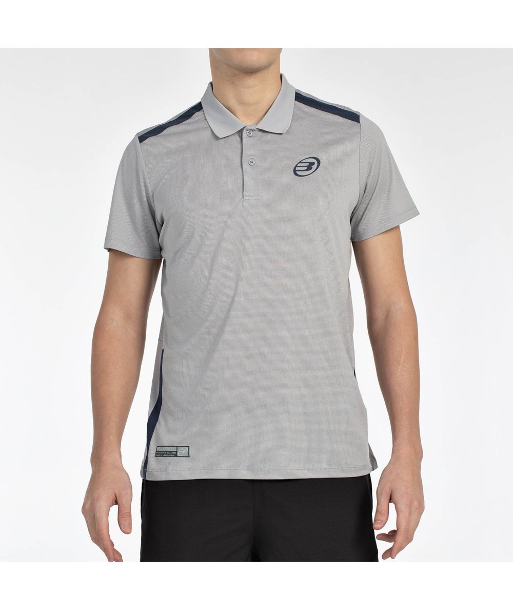 BULLPADEL T-SHIRT POLO BALTO GRIS MEDIO VEGIRO SIZE XXL