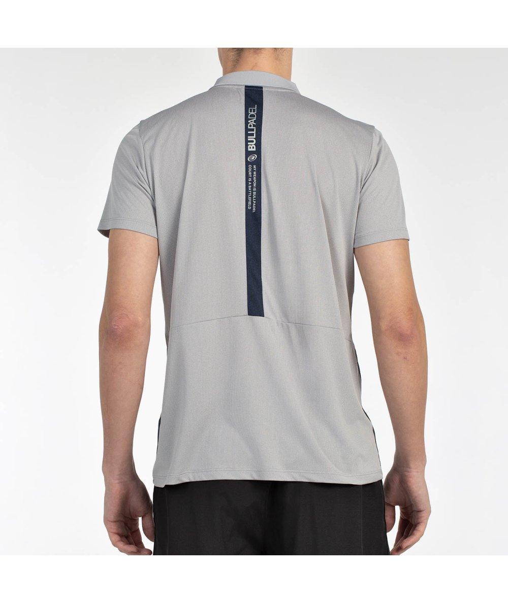 BULLPADEL T-SHIRT POLO BALTO GRIS MEDIO VEGIRO SIZE XXL