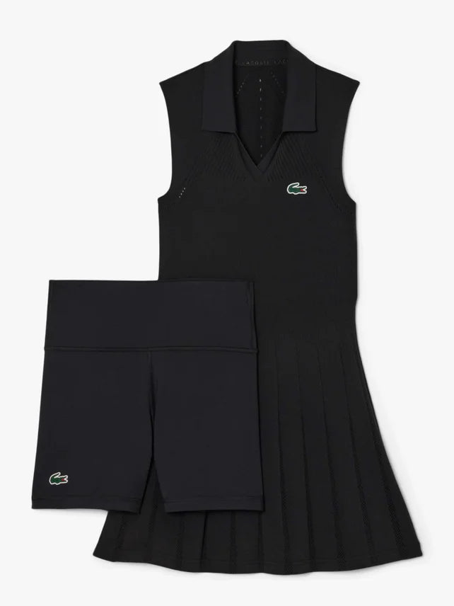 LACOSTE DRESS WOMEN SPRING PLAYERS BLACK SIZE 38/40