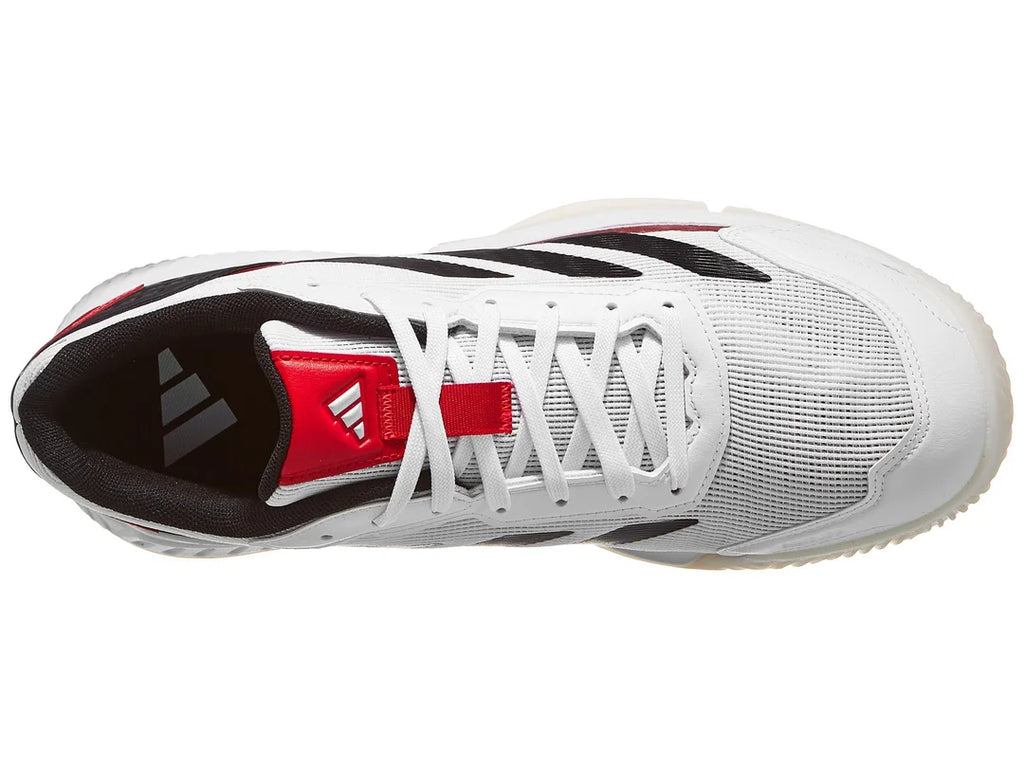 ADIDAS SHOES MEN COURTQUICK WHITE / BLACK / RED