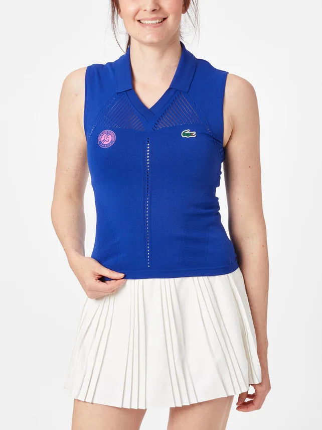 LACOSTE RG PLAYERS TANK BLUE 34/36