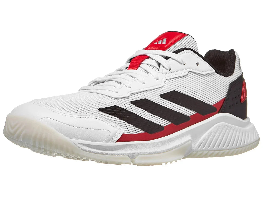 ADIDAS SHOES MEN COURTQUICK WHITE / BLACK / RED