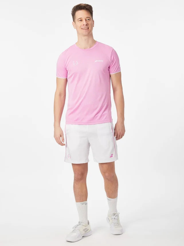 BABOLAT T-SHIRT MEN SPRING JUAN LEBRON CREW NECK PINK SIZE XL