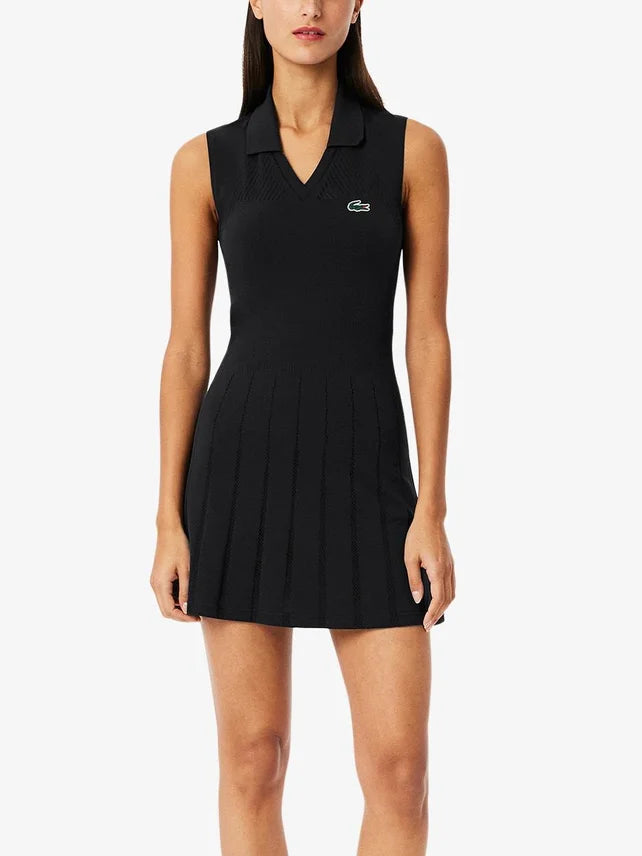 LACOSTE DRESS WOMEN SPRING PLAYERS BLACK SIZE 38/40