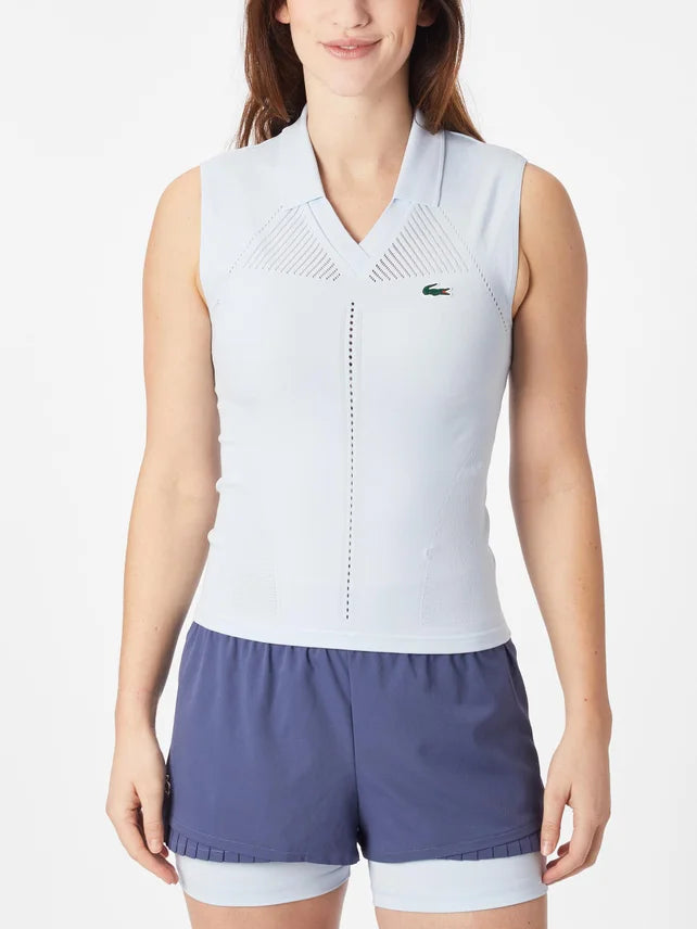 LACOSTE WOMEN SPRING PLAYERS TANK BLUE 34/36