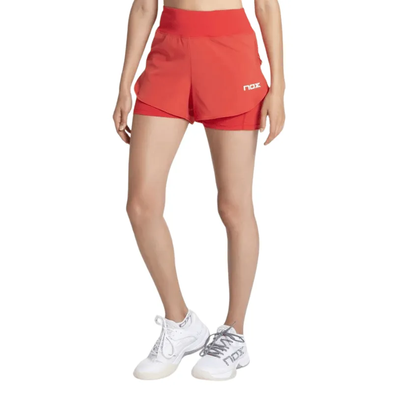 NOX SHORT WOMEN FIT PRO ROJO