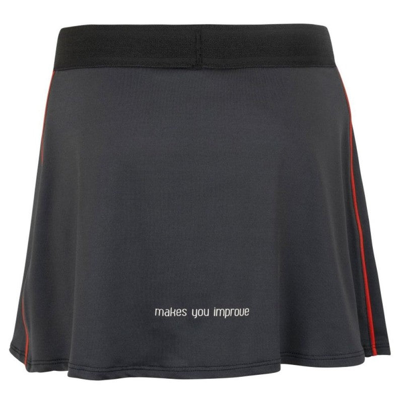 NOX SKIRT PLOMO BLACK LOGO WHITE