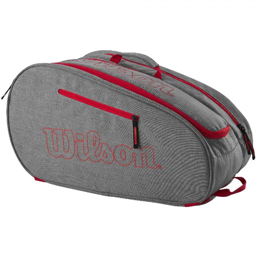 WILSON PADEL BAG TEAM GREY/RED