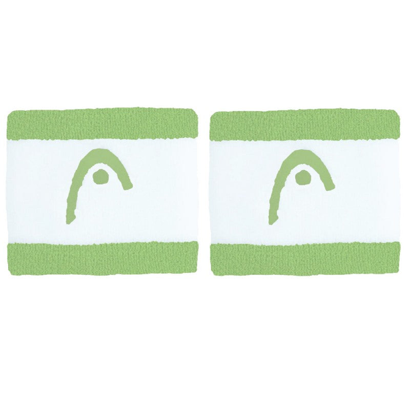 HEAD WRISTBANDS STRIPED 2.5 GREEN WHITE