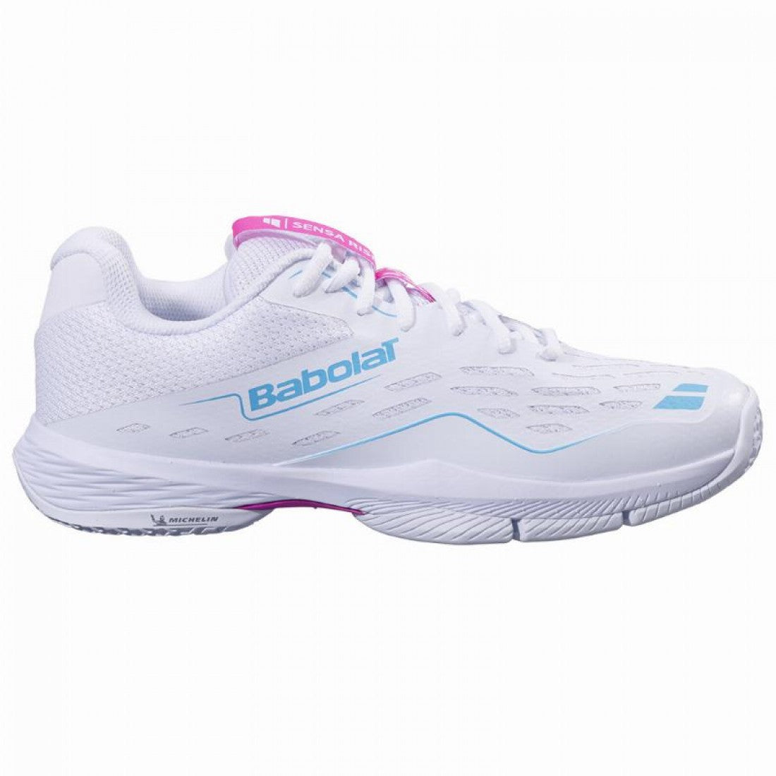 BABOLAT SHOES WOMEN SENSA RISE WHITE/RHODAMINE 2025